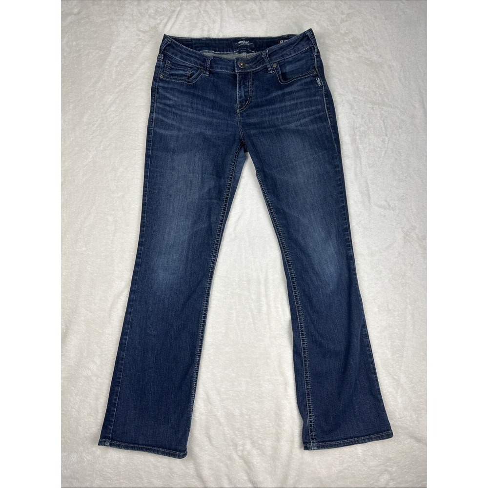 Silver Suki Womens High Slim Boot Jeans 31x31 Actual 30x29 Blue Denim